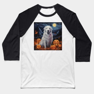 Kuvasz Dog Halloween Baseball T-Shirt